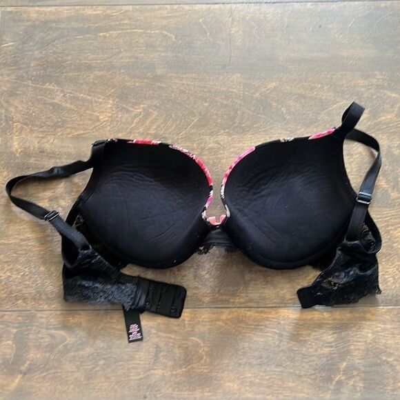 Victorias Secret DREAM ANGELS PUSH-UP PIGEONNANT Floral bra Sz-34D - Picture 6 of 9